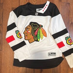 Reebok Black and White Hockey Jersey